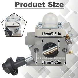 Qiuwanzia BG56 Carburetor for BG56C SH56 Hand Held Leaf Blower Engine Replaces Parts C1M-S260B 4241-120-0632 4214-120-1800 4241-120-0622 4241-120-0615 with 4214 120 1800 Air Filter Spark Plug