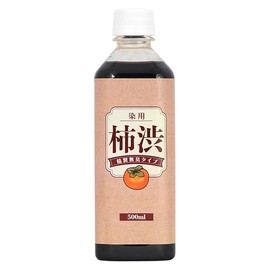 Japanese Persimmon Shibu, Paint, Odorless, 16.9 fl oz (500 ml), Dye, Purified, Odorless Type, Dyed Solution