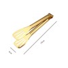 6 Pack 7 Inch Stainless Steel Gold Serving Tongs for