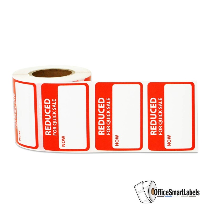 Reduced for Quick Sale Now for Retail Clearance Price Tag