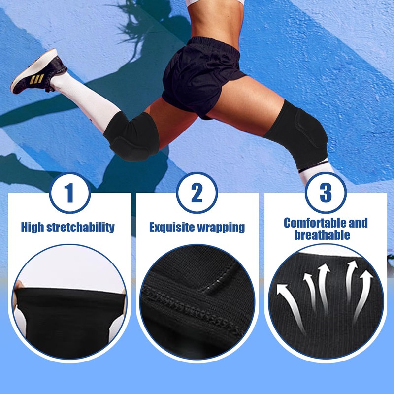 DERJDISF Knee Pads Dance Knee Pads 3 Pack Premium Knee