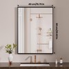 LOAAO Black Bathroom Mirror 16"X24" for Wall, Rectangle Bathroom Vanity