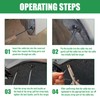 Bohrma Pack of 50 Nylon Universal Cable Tie Buckle, Cable