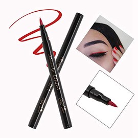 Delineador Ojos, Lápiz Delineador de Ojos, Líquido de Larga Duración, Impermeable, Epic Wear Liner Stick, Maquillaje de Ojos Puede Dibujar Líneas Suaves, Claras y Hermosas (#6 rojo)