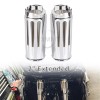 Unbranded Chrome 2" Extended Fork Cans Boots Cover For Harley
