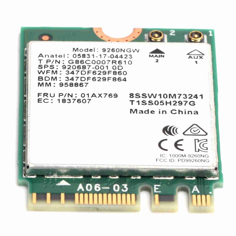 Wireless Wifi Card Antenna Bluetooth 5.0 Dual Band Supplies 9260NGW