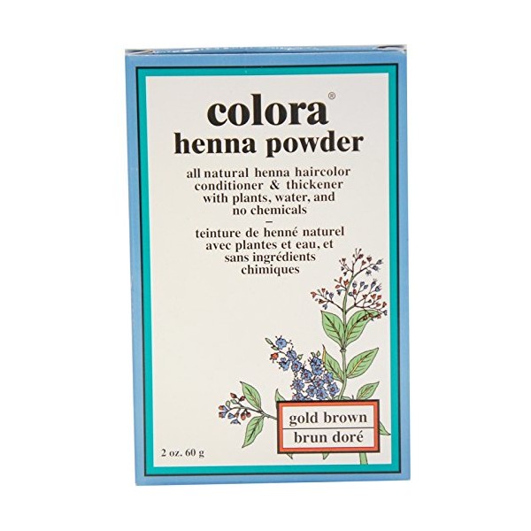 Colora Henna Powder Hair Color Brown, 2 oz (Pack of 4)