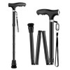 Creechwa Collapsible Walking Sticks, Hiking Aluminum Trekking Poles with Light