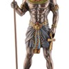 Egyptian God Amun-Re with Rod - Bronzed and Coloured by