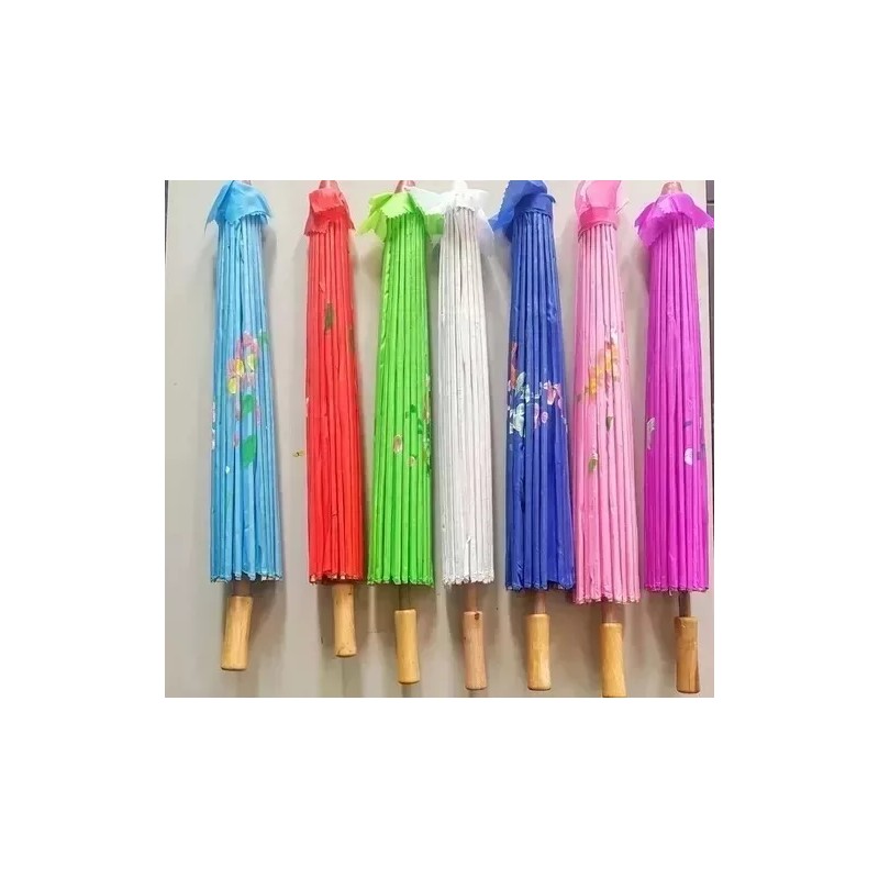 Mumu Bazar 15 Sombrillas Chinas Colores De Bambu