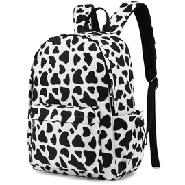 Yusudan Cow Print School Backpack for Girls Women, Teens School Bags Bookbags Ladies Laptop Backpacks