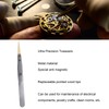 Anti Magnetic Tweezers with Replaceable Pointed Wooden Tips Watch Repair