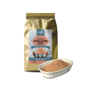 Pacific Pelican Iodized Himalayan Pink Salt | Fine Grain, 2 lbs | Natural
