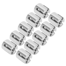 10 Pieces Cross Cable Clamp, Stainless Steel Wire Railing Clamp Fastener for Indoor Cable Railing (M8 3mm)