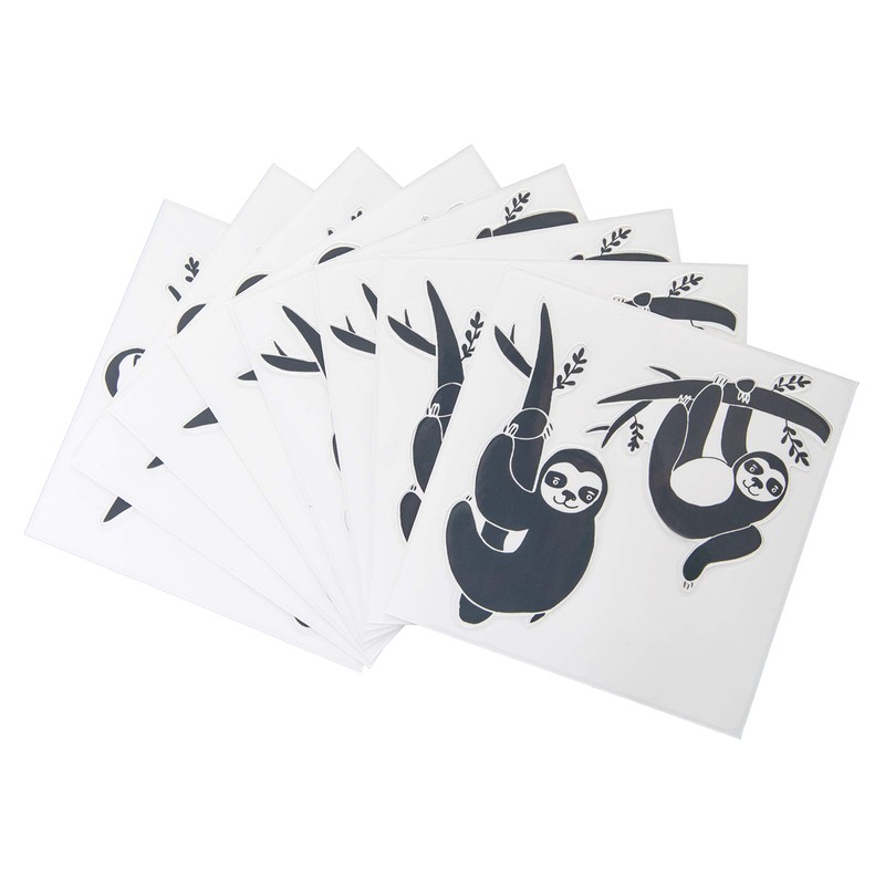 Ubbi Sloth Peel and Stick Decal Stickers, Decorative Sticker for