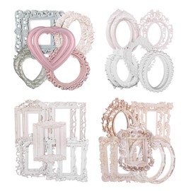 Dizdkizd 40 Vintage Scrapbook Frames, Small Baseboard Frames Lace Paper Frame for Card Making, Scrapbooks, Mix Media Art, Crafts