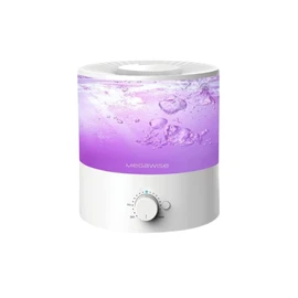 MEGAWISE Sleek 1.5L Humdifier for Bedroom, Baby,Plant, 24dB Cool Mist Ultrasonic humidifiers, Colorful Night Light, Top-Refill 1 Gal Essential Oil Diffuser, Auto Shut Off