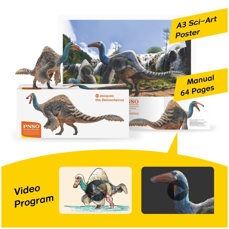 PNSO - Modelos prehistóricos de dinosaurios: 64 Jacques The Deinocheirus