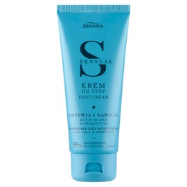 Joanna Sensual Foot Cream for Women - with Urea, Goat Milk and Prebiotics - Moisturising Foot Care - Foot Lotion - Balm - for Dry and Cracked Feet - Against Calluses - 100 g