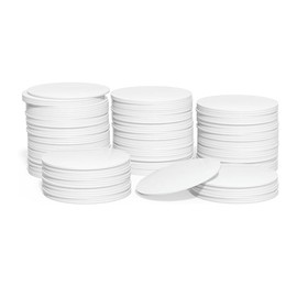 NFC Tags, 30 Pcs, Coin Shaped Cards, NTAG215, Diameter 1.0 inches (25 mm), Nfc Tag, Seal, Waterproof, PVC Material, Storage Capacity, 504 Bytes, White