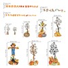 decalmile Fall Pumpkin Scarecrow Double Sided Window Clings Thanksgiving Autumn