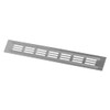 40x300mm Air Vent Cover - Aluminium Ventilation Grille - Silver