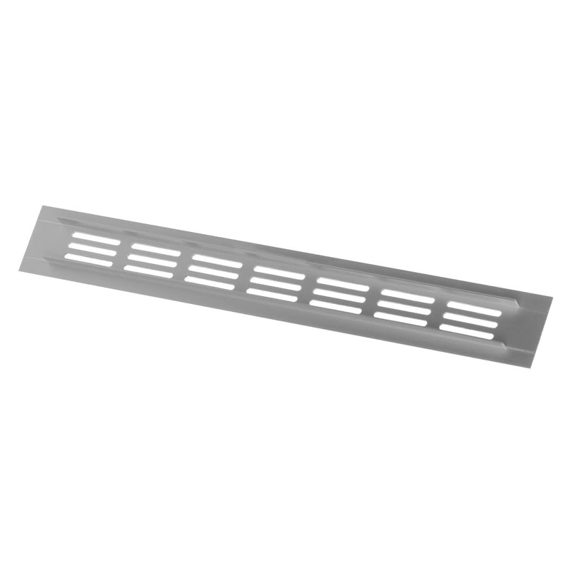 40x300mm Air Vent Cover - Aluminium Ventilation Grille - Silver