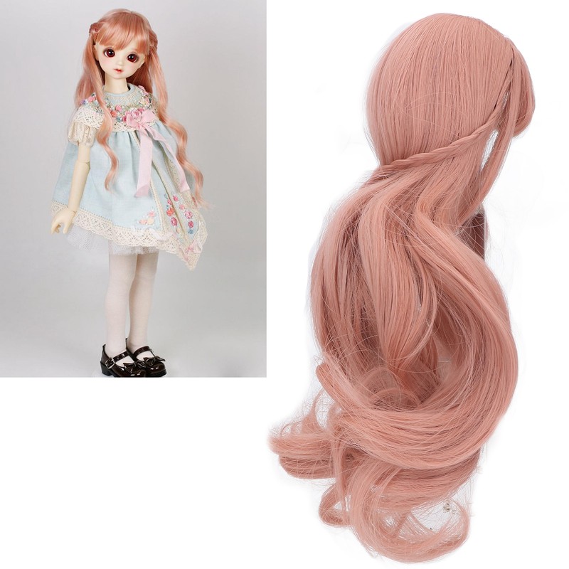 ES053 Doll Long Wig Soft Curly 8 to 9inch Doll