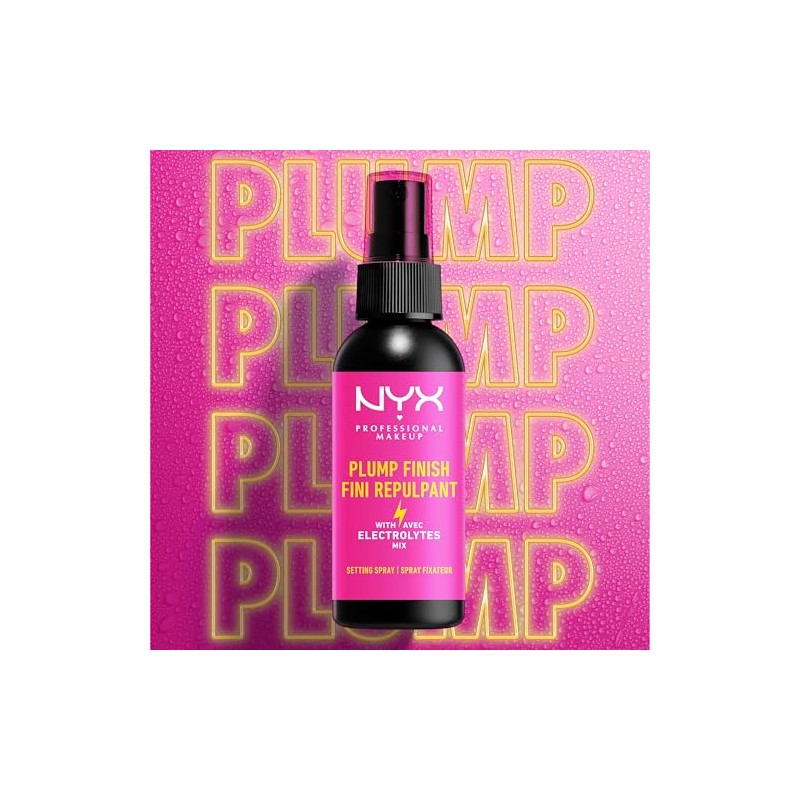 NYX Professional Makeup, Plump Finish Setting Spray, Fijador de Maquillaje