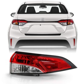 ACANII - For [Japan Built 4-Door Sedan Model] 2020-2021 Toyota Corolla Outer Tail Light Lamp Replacement Passenger Side