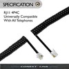 RJ11 4P4C Modular Telephone Handset Cable Receiver Coil Cord Wire