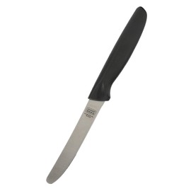The Kosher Cook Black Kitchen Knife – 4.5” Steak and Vegetable Knife - Razor Sharp Curved Tip, Straight Edge - Color Coded Kitchen Tools