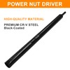 vibedor 10" Power Nut Driver, 9/16"(14mm) Hollow Socket Nut Runner
