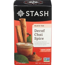 Stash Tea, Tea Chai Spice Decaf, 18 Count