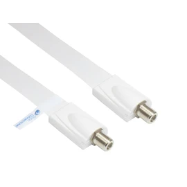 Alcasa SAT F 53.5cm - coaxial cables (F, Female/Female, F, White)