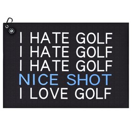 ZZHAO Magnetic Golf Towel,Super Absorbent Microfiber Towels with Clip, Industrial Strength Magnet,Lightweight, Scratch-Resistant, and lint-Free,24x16 Inches for Father's Day