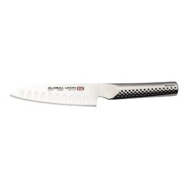 Global UKON 5' Hollow Ground SANTOKU