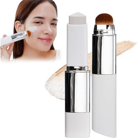 Stick De Base Coreano Que Cambia De Color, Barra de Base de Maquillaje que Cambia de Color, Cobertura Media a Completa, con Brocha Aplicadora, para...
