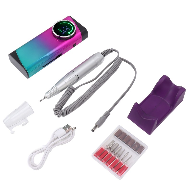 Electric Nail Drill Machine 30000RPM 2600mAh Battery Nail Polishing Machine