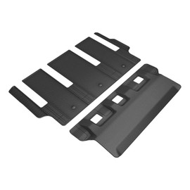 3D MAXpider Custom Fit Kagu Floor Mat (Black) Compatible with Toyota Sienna 7-Seat 2021-2024 w/o Console (some Trimming Required) - Third Row