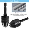 EATBALE Keyless Drill Chuck Adapter 0.3-6.5 mm and 0.3-3.6 mm