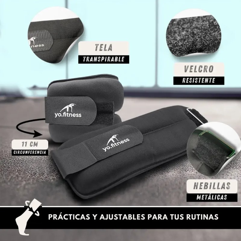 Polainas de 1kg cada una | Entrena Pierna y Glúteos