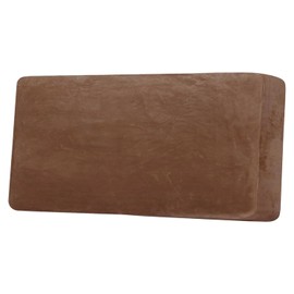 H.VERSAILTEX Velvet Stretch Individual Couch Cushion Cover Plush Cushion Slipcover for Loveseat Sofa Cushion Furniture Protector Seat Cushion Sofa Cover (1 Piece Sofa Cushion Cover, Caramel)