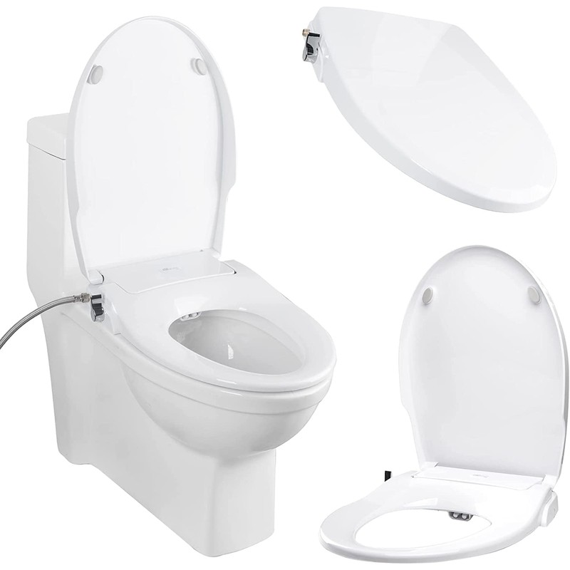 Bio Bidet Slim Zero Non Electric Bidet Toilet Seat Elongated,
