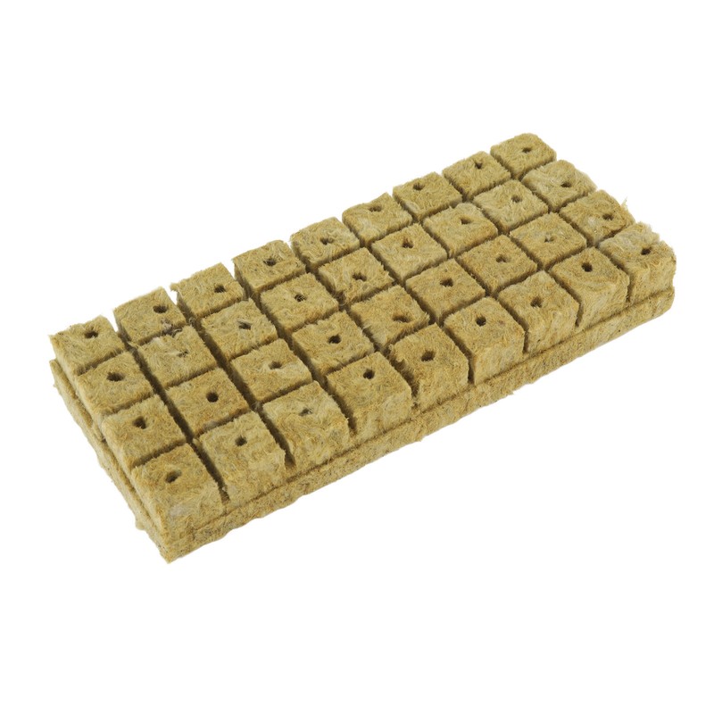 72 Set 1 Inch Rockwool Cubes with 2 Inch Net