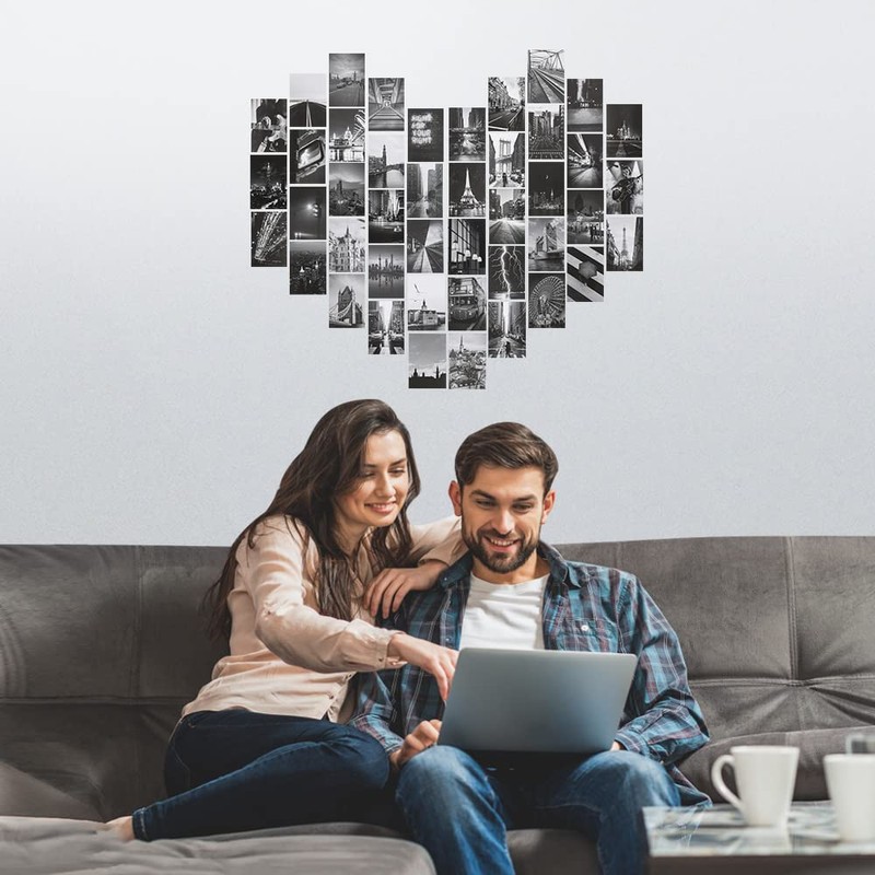 Generic Collage Kit - Black White Wall Collage Kit Aesthetic