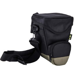 KIWIFOTOS Wasserdichte gepolsterte stoßfeste Kameratasche für Nikon D7500 D7200 D5600 D5500 D5300 DSLR SLR spiegellose Kameras, Objektivblitz, Akku, Tragetasche, Tasche, mehrfarbig, Kompakt