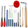 18 Pcs Professional Piano Tuning Kit, 17pcs Piano Tuner Tools