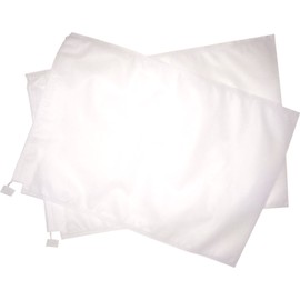 100pcs Fruit Protection Bags Breathable Weather Resistant Hygienic Drawstring Fruit Netting Bags for Plant Fruit Flower White Drawstring Style 350x450mm   / 13.8x17.7in