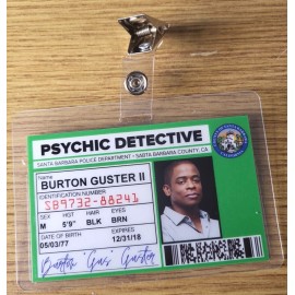 Psych TV Show ID Badge - Psychic Detective Burton Guster prop cosplay costume